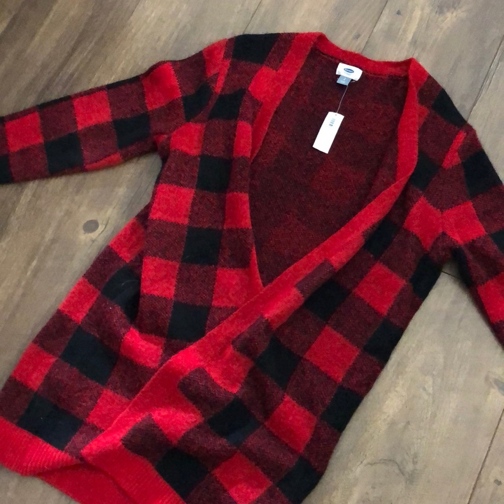 Buffalo plaid sweater